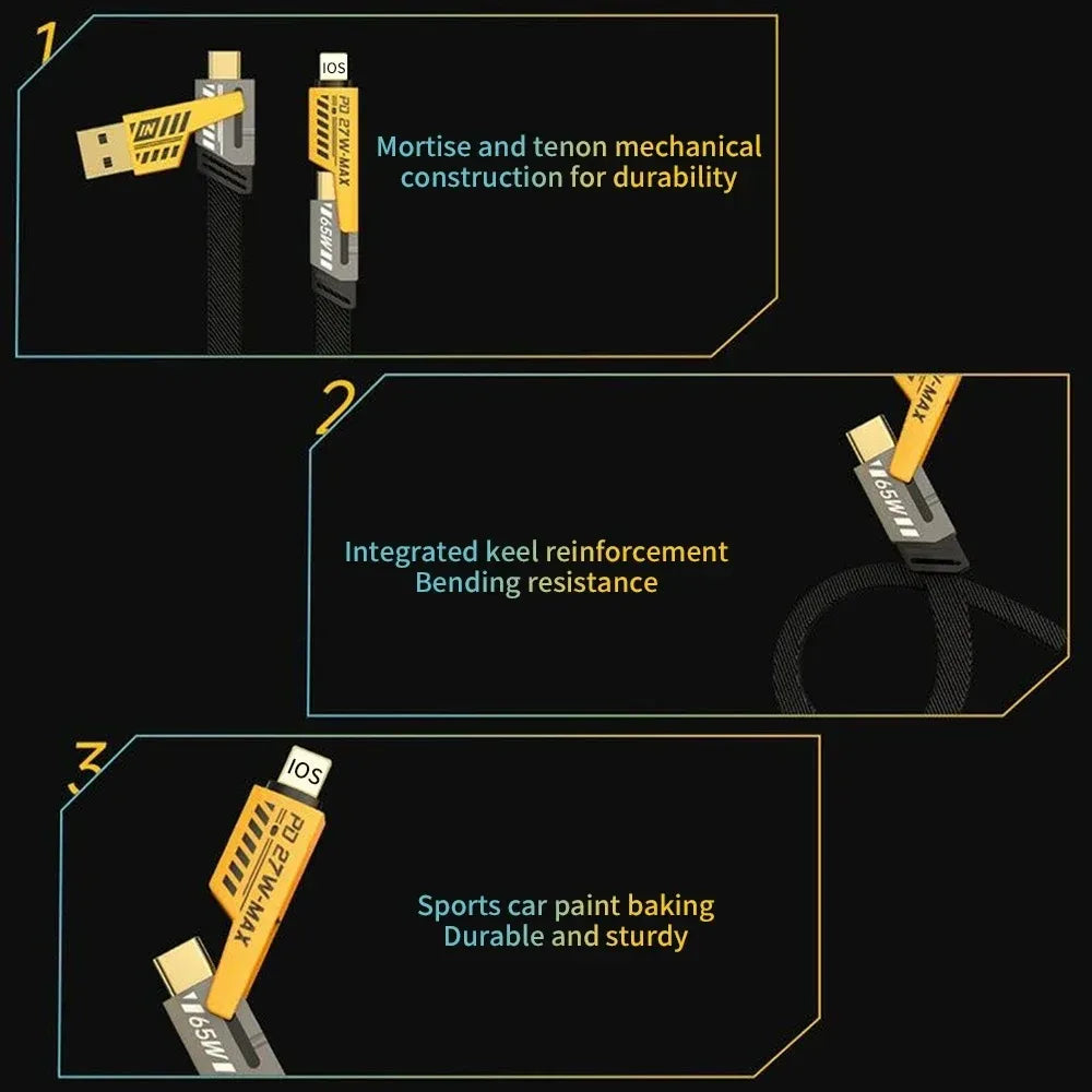 4 in 1 65W Fast Charging Cable