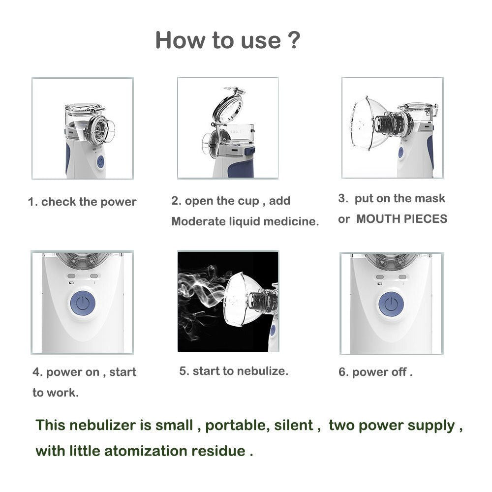 Handheld Nebulizer Home Daily Travel Use
