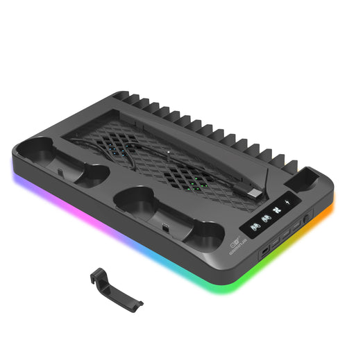 GAMINJA RGB Cooling Base Gamepad Charging Stand For PS5 Console Holder