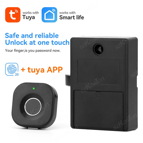 Smart Home Biometric Fingerprint and card Lock Drawer
