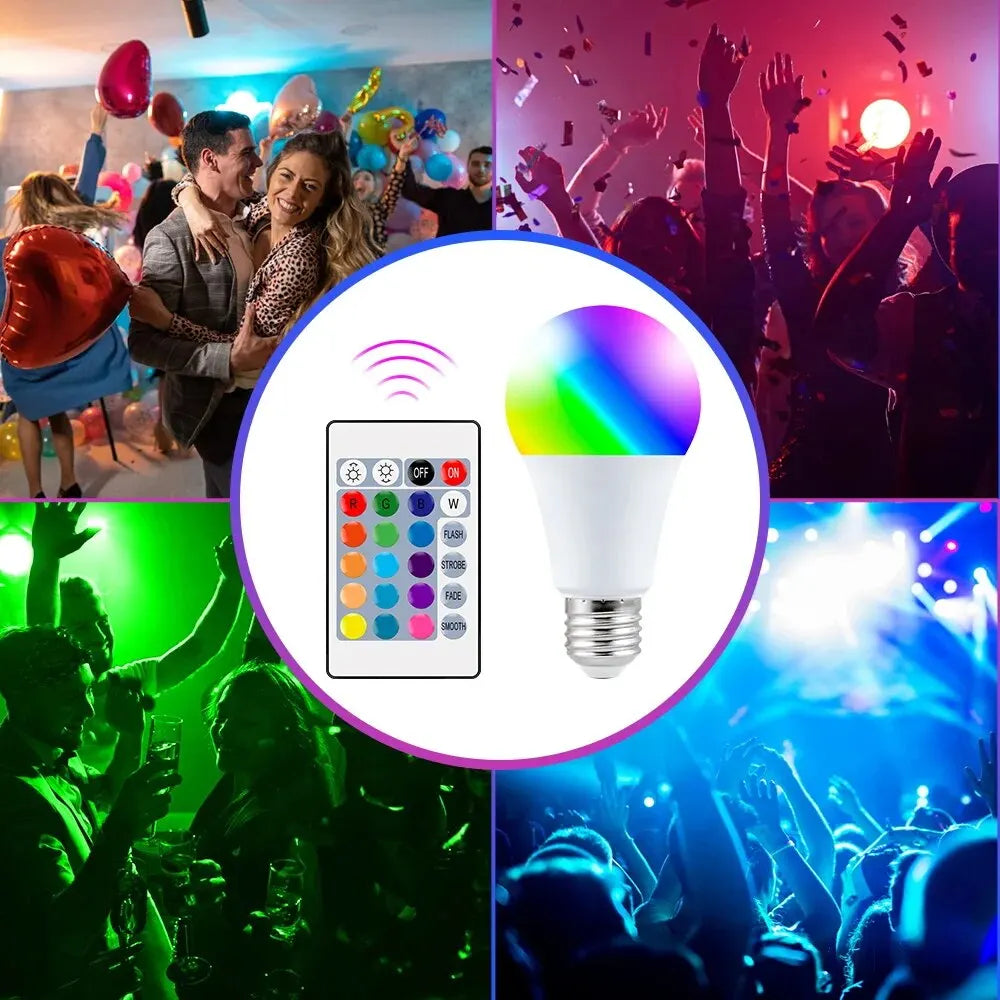 16 Colors RGB Bulb LED Multicolor