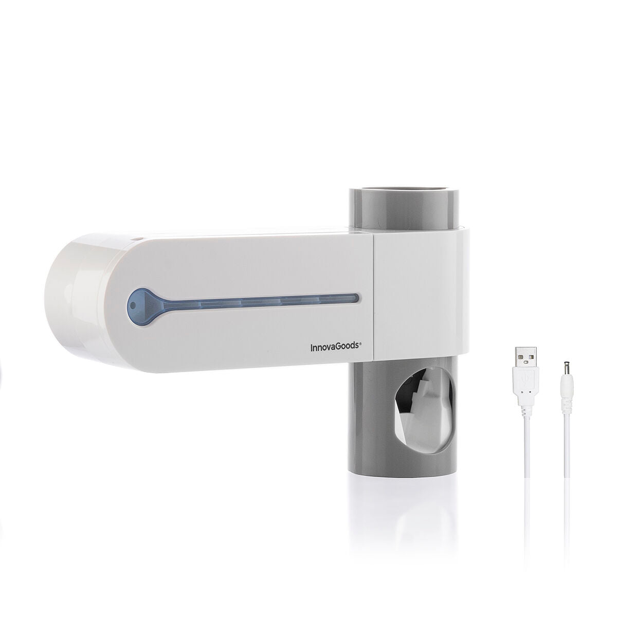 UV Toothbrush Steriliser with Stand and Toothpaste Dispenser