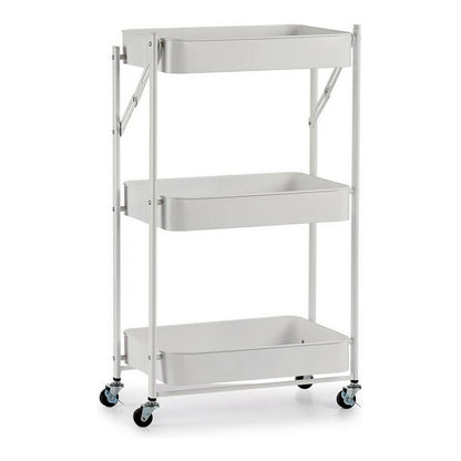 Vegetable trolley Steel White Plastic (29,5 x 78,5 x 45,5 cm)