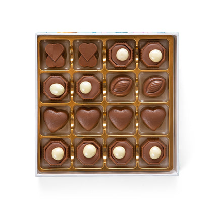 Caja de regalo exclusiva con trufas de chocolate variadas