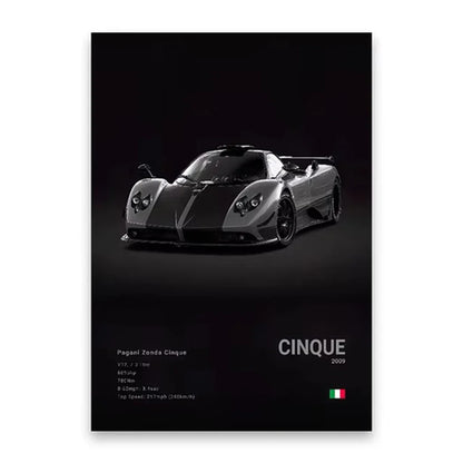 Famous Cars Poster