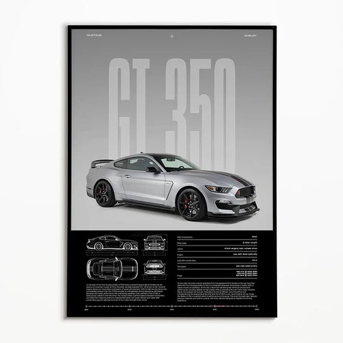 Black & White Famous Cars Posters