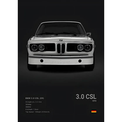 Luxury Black Classic Car Poster