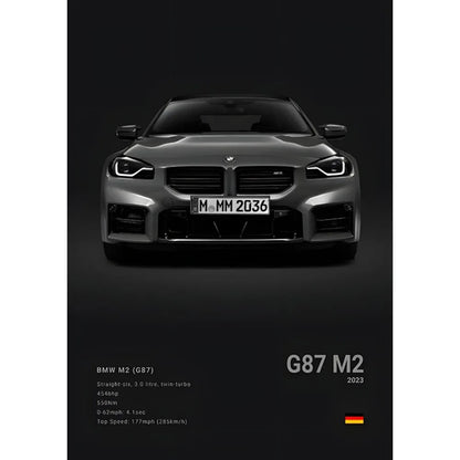 Luxury Black Classic Car Poster