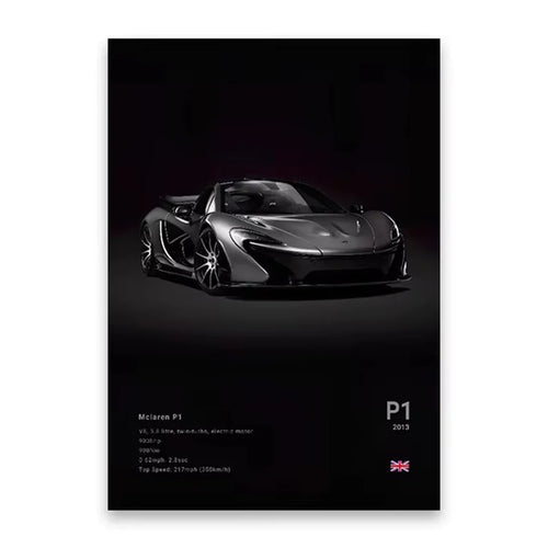 Famous Cars Poster