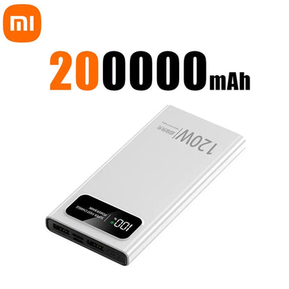 Xiaomi 200000mAh 120W Power Bank Super Fast Charging Battery High