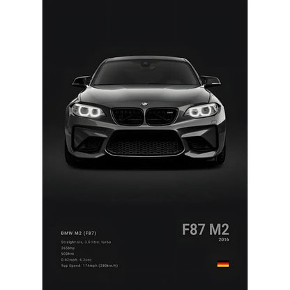 Luxury Black Classic Car Poster