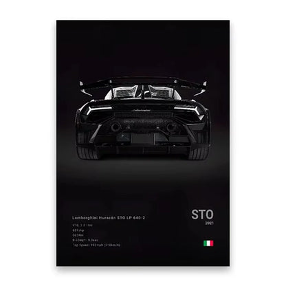 Famous Cars Poster