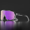  Transparent Black Frame – Purple Lens