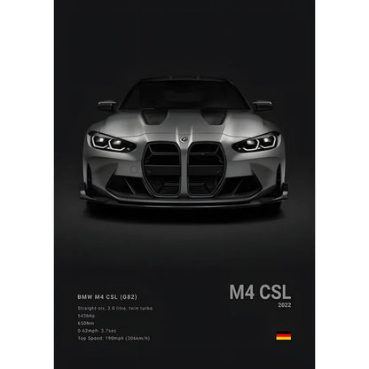 Luxury Black Classic Car Poster