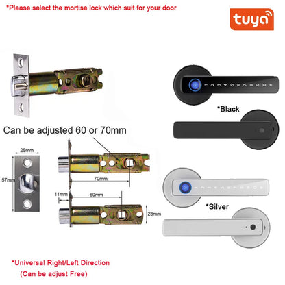 Smart Door Lock Handle With Fingerprint