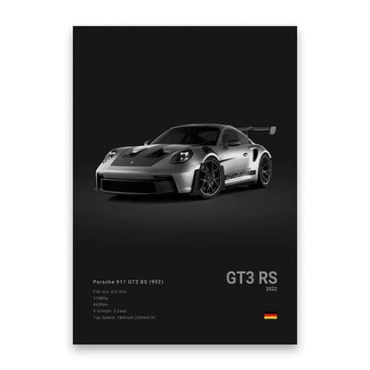 Famous Cars Poster