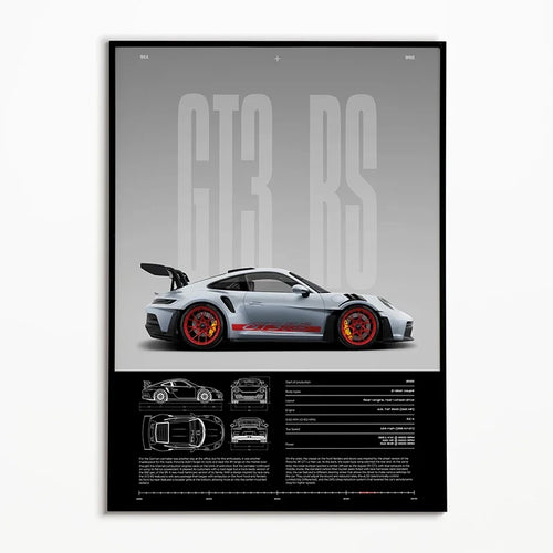 Black & White Famous Cars Posters