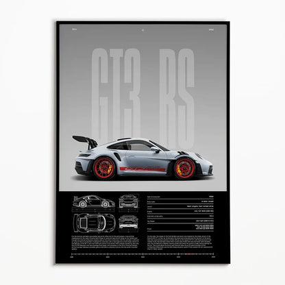 Black & White Famous Cars Posters