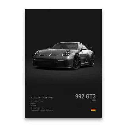 Famous Cars Poster