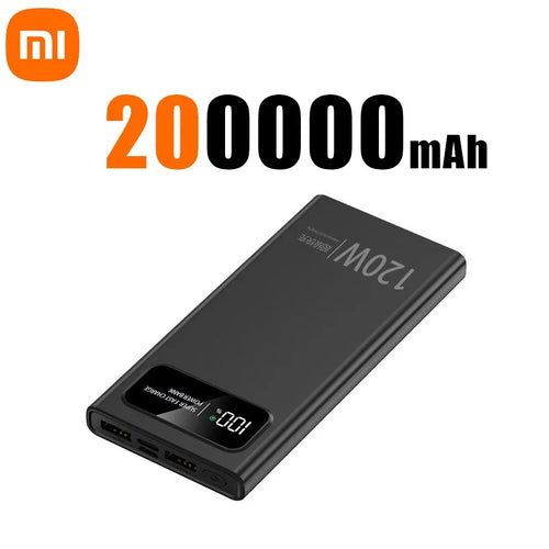 Xiaomi 200000mAh 120W Power Bank Super Fast Charging Battery High