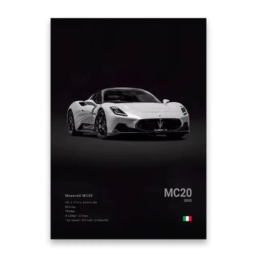 Famous Cars Poster
