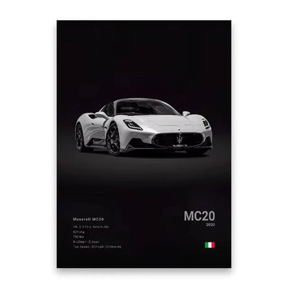 Famous Cars Poster