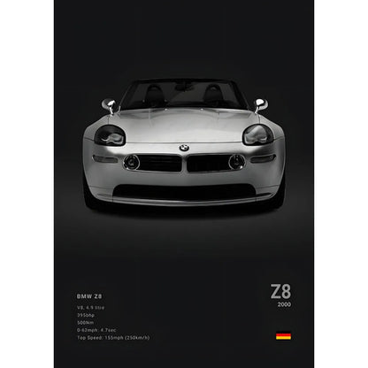 Luxury Black Classic Car Poster