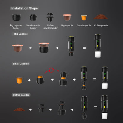 CaféGo 3-in-1 Wireless Portable Espresso Machine