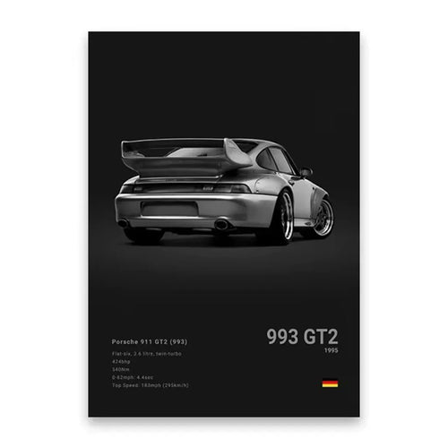 Famous Cars Poster