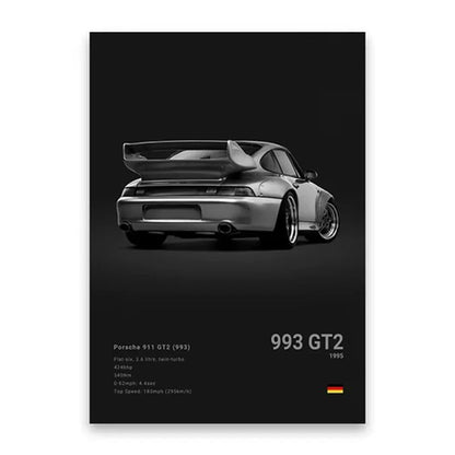Famous Cars Poster