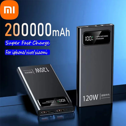 Xiaomi 200000mAh 120W Power Bank Super Fast Charging Battery High