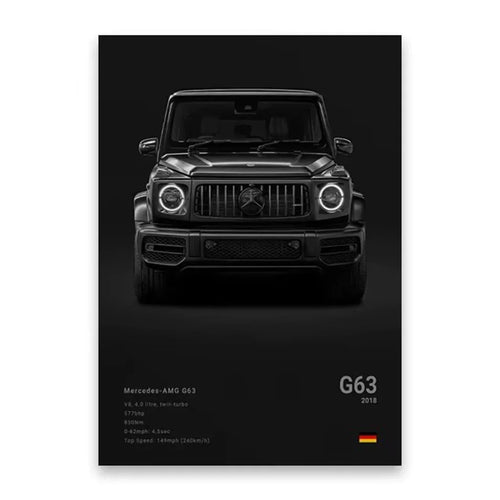 Famous Cars Poster