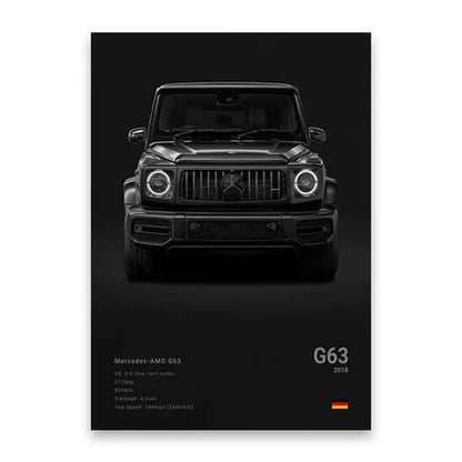 Famous Cars Poster