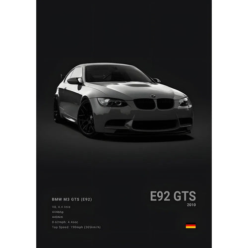 Luxury Black Classic Car Poster