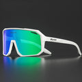  White Frame – Blue and green Mirror Lens