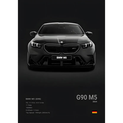 Luxury Black Classic Car Poster