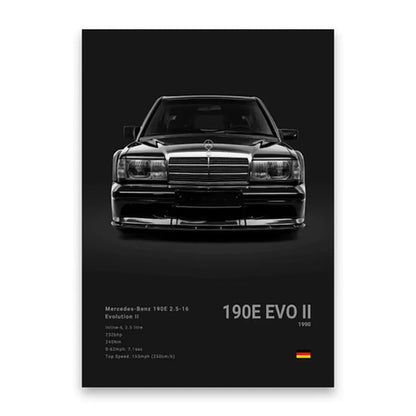 Famous Cars Poster