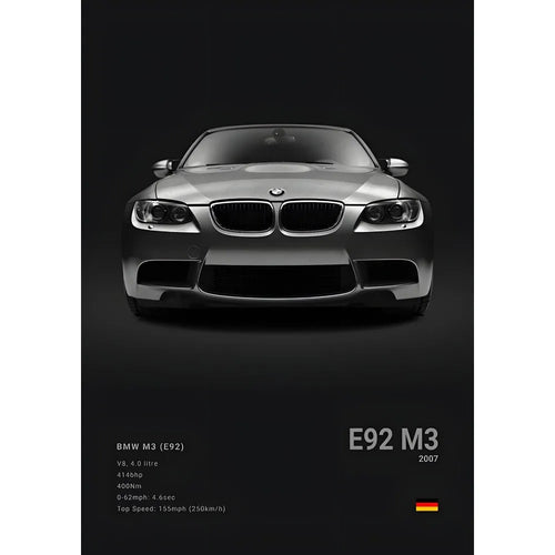 Luxury Black Classic Car Poster