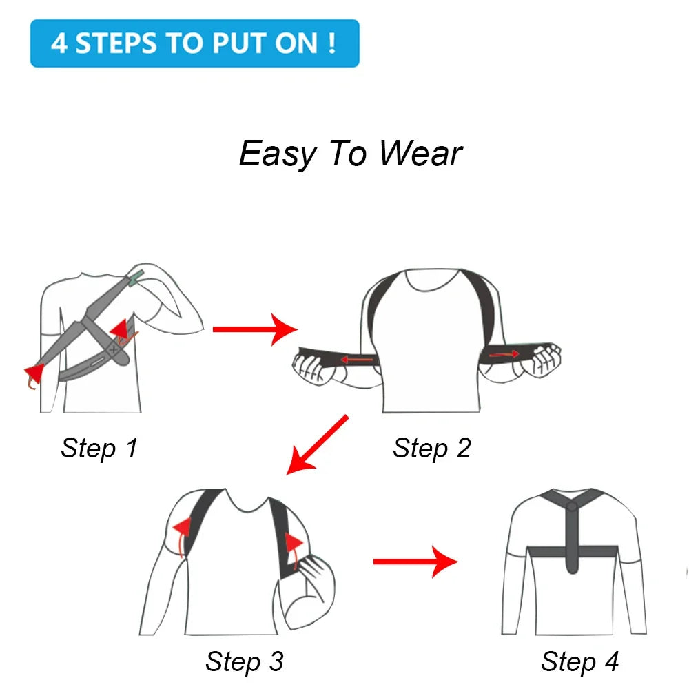 Adjustable Posture Corrector Preventing Humpback Protection Spine Pain