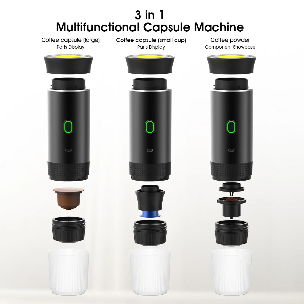 CaféGo 3-in-1 Wireless Portable Espresso Machine