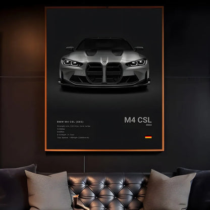 Luxury Black Classic Car Poster