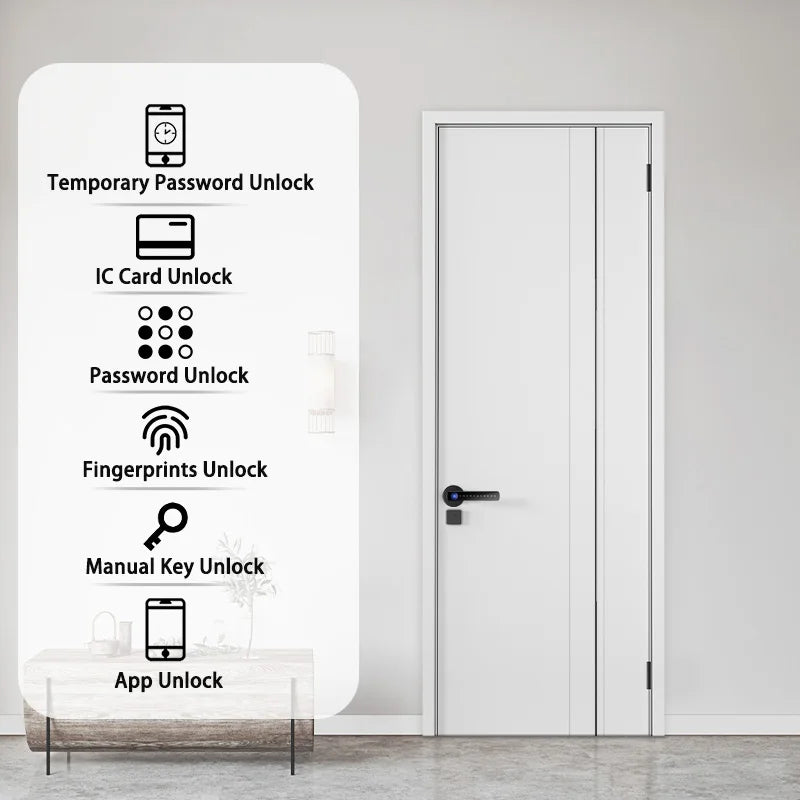 Smart Door Lock Handle With Fingerprint