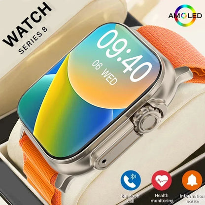 LAXASFIT T900Ultra Smartwatch Bluetooth Talk Smartwatch Message Alert