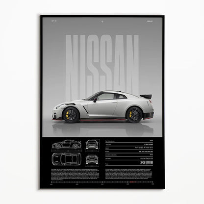 Black & White Famous Cars Posters