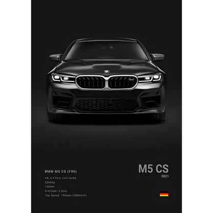 Luxury Black Classic Car Poster