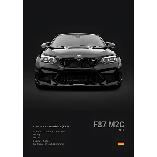 Luxury Black Classic Car Poster