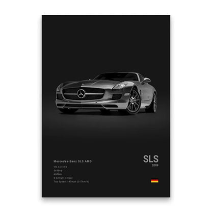 Famous Cars Poster