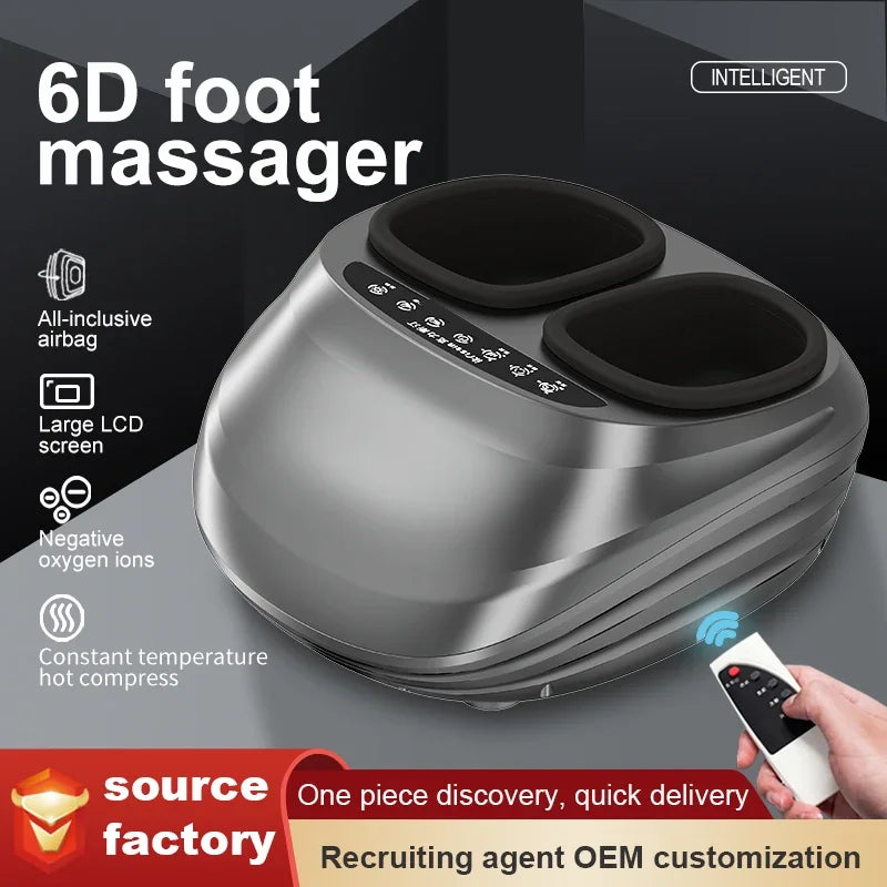 Electric Foot Massager Heating Therapy Shiatsu Deep Kneading Roller