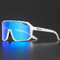  White Frame – Blue Mirror Lens