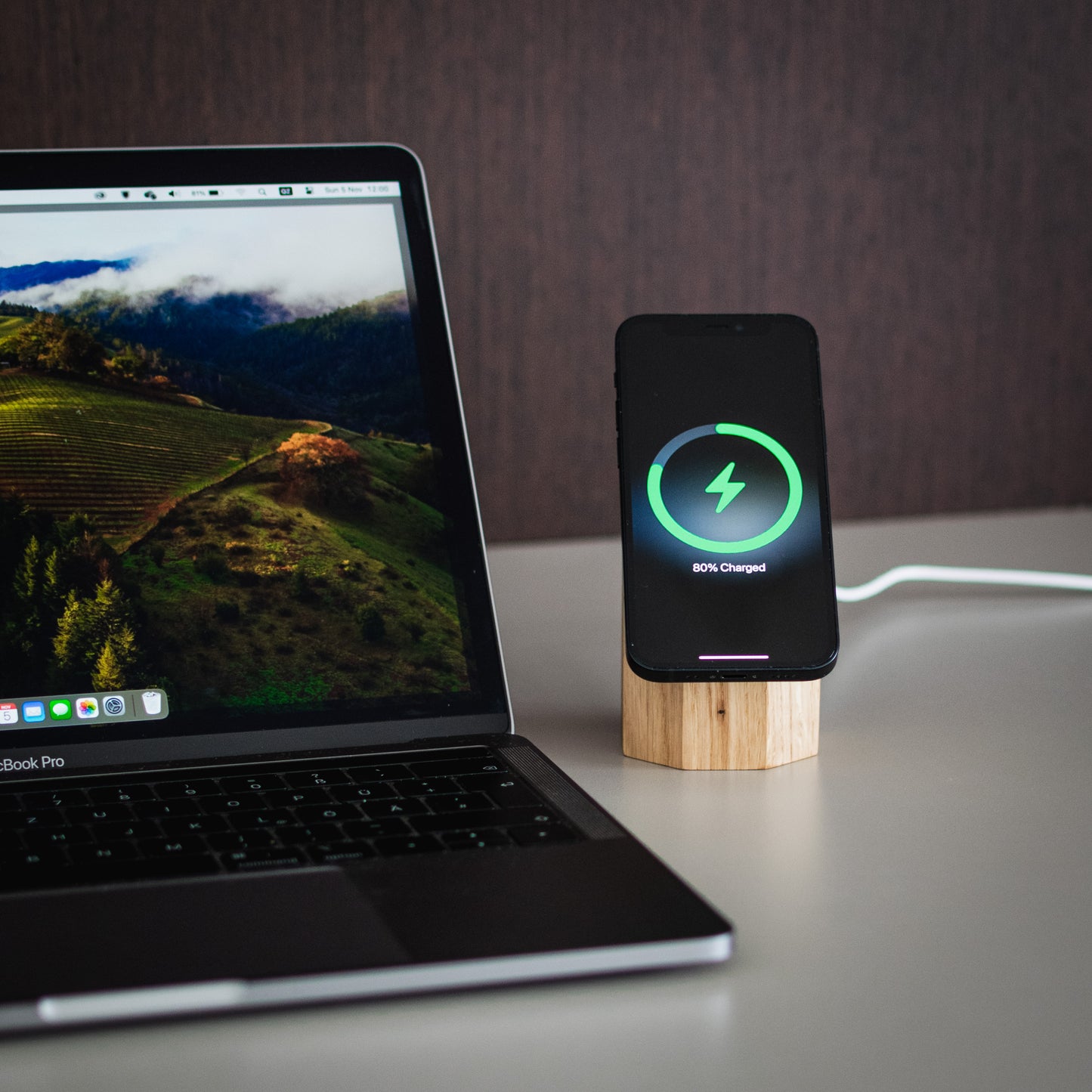 Wooden MagSafe Wireless Charger for Apple